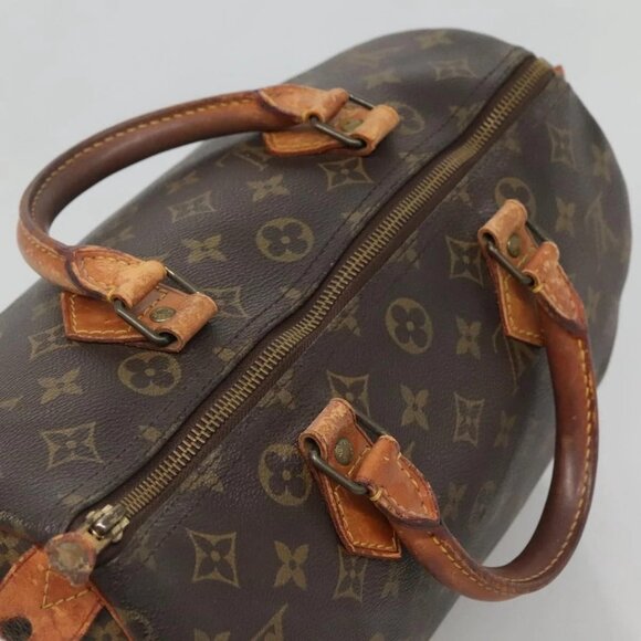 LOUIS VUITTON Monogram Speedy 30 Hand Bag - Picture 10 of 15
